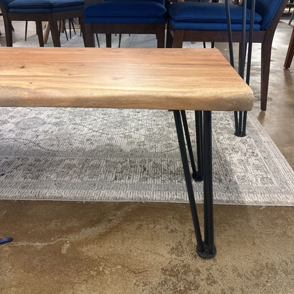 Natural Acacia Wood Bench C DINING BENCHES