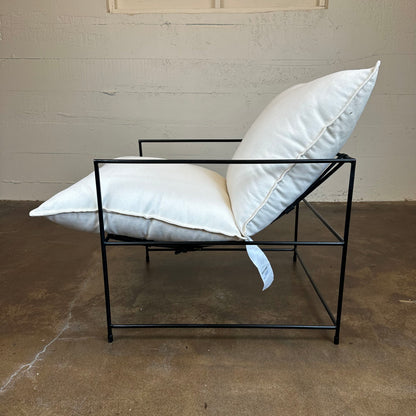 Iron Frame White Accent Chair U ACCENT CHAIRS