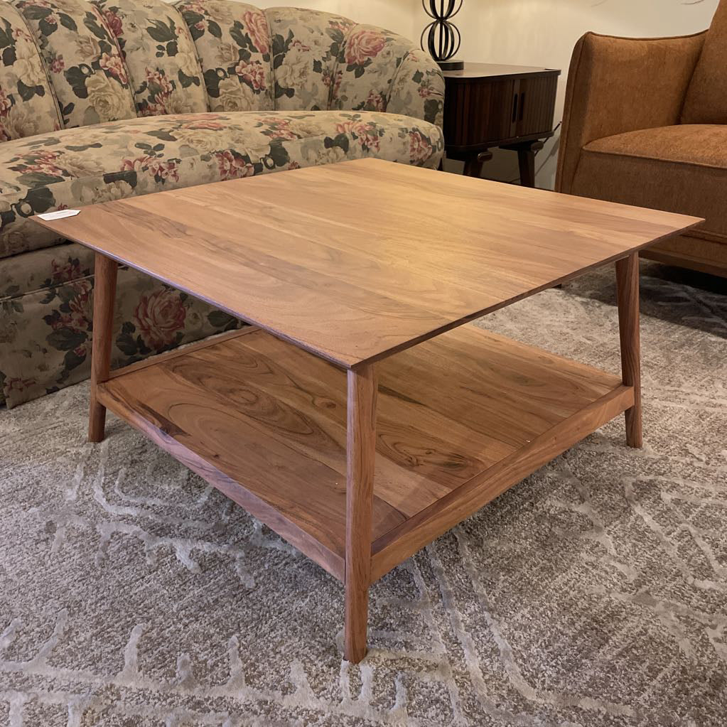 Natural Acacia Square Coffee Table C COFFEE TABLES