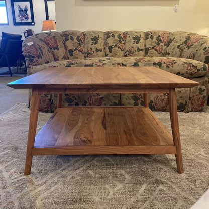 Natural Acacia Square Coffee Table C COFFEE TABLES