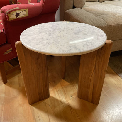 Marble Top End Table