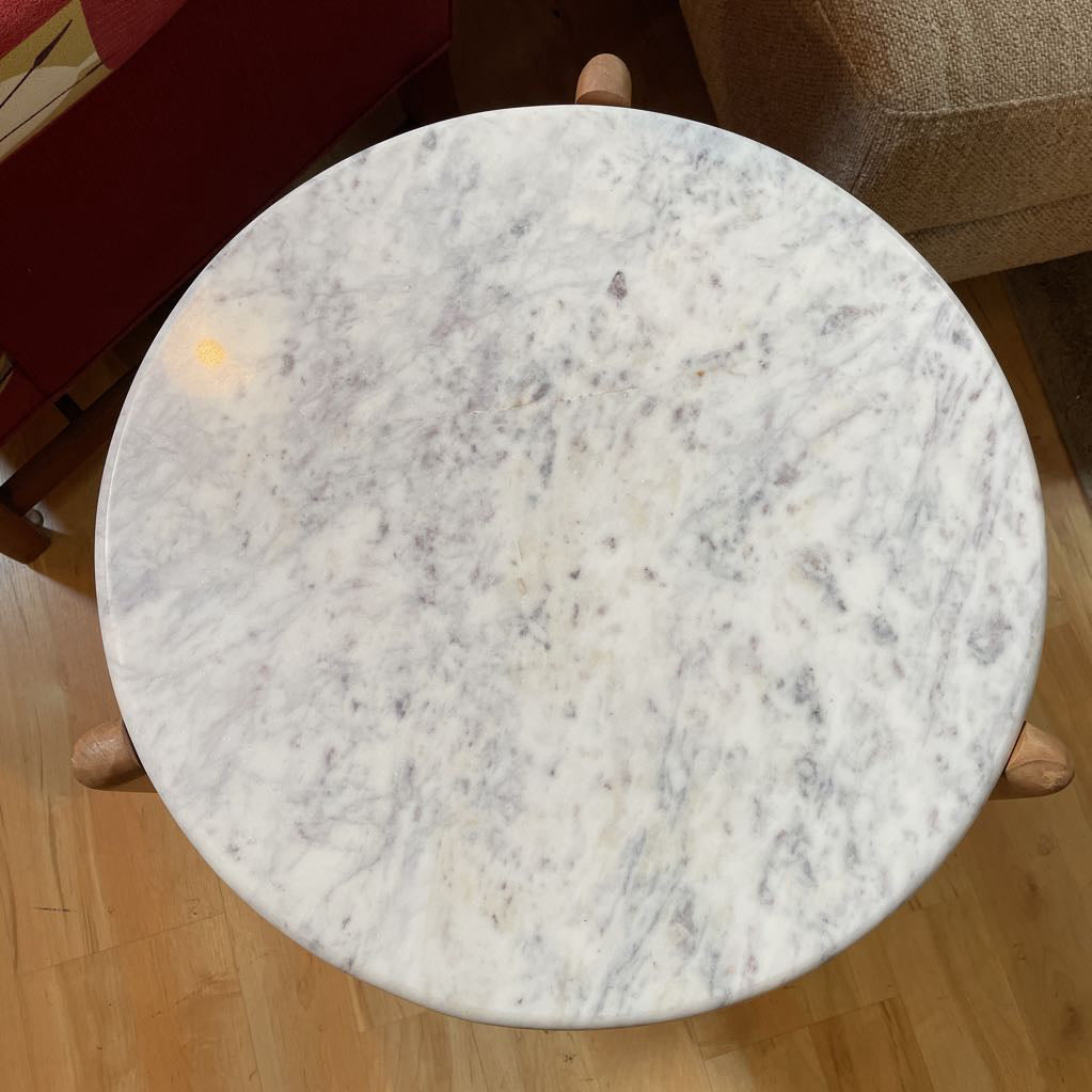 Marble Top End Table