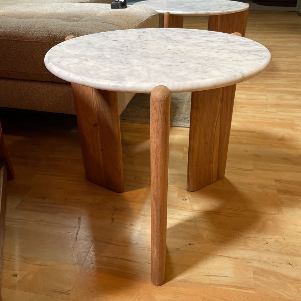 Marble Top End Table