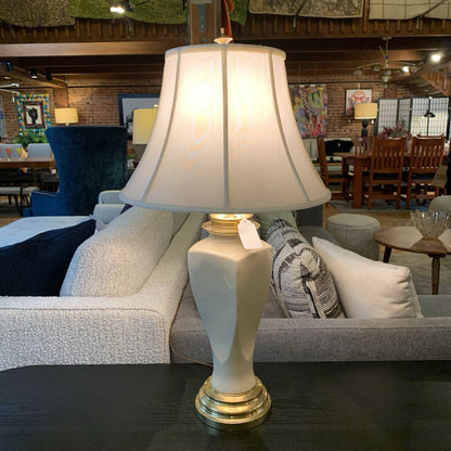 Ivory & Brass Lamp