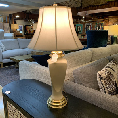 Ivory & Brass Lamp