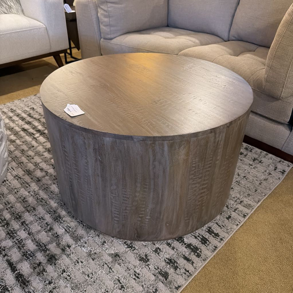 Drum Coffee Table Gray C COFFEE TABLES