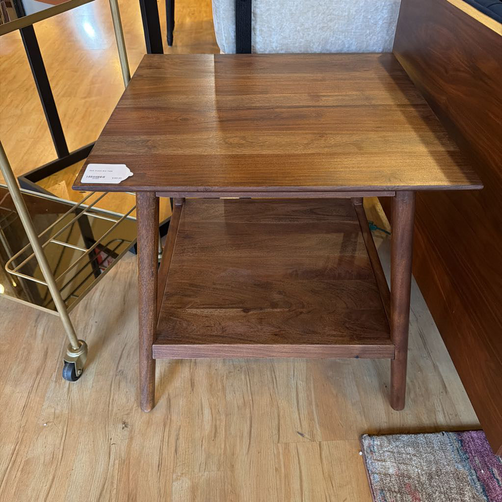 Dark Acacia End Table