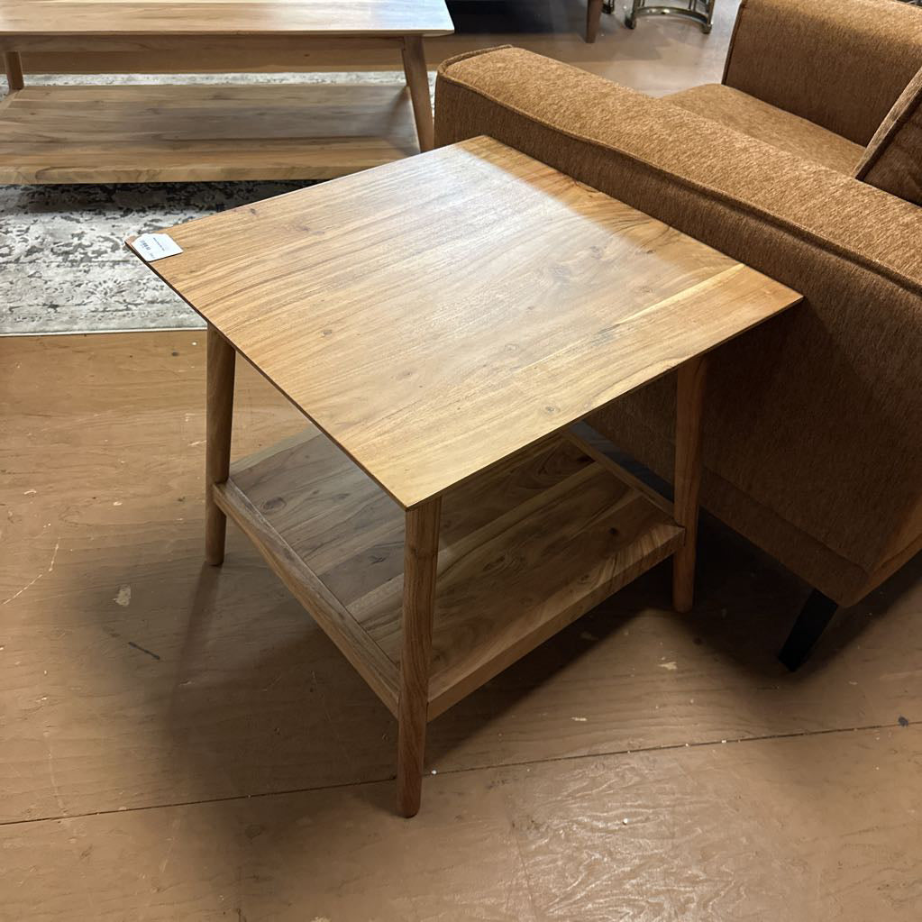 Natural Acacia End Table C SIDE TABLES
