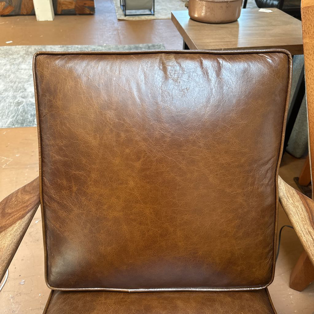 Harvest Leather Accent Chair U ACCENT CHAIRS