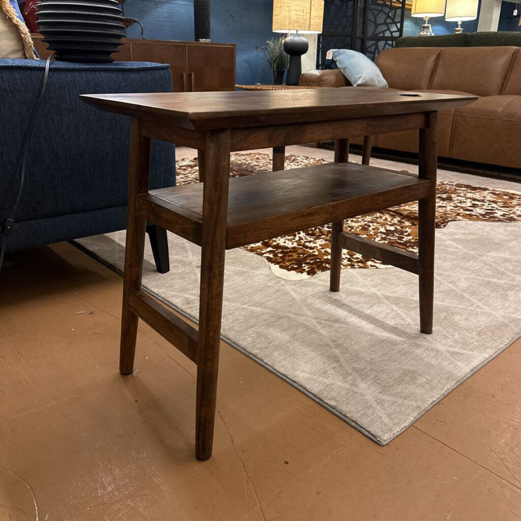 Dark Acacia Recliner Table