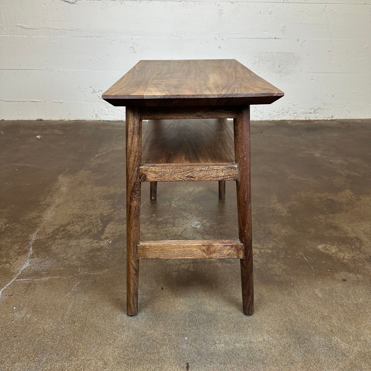 Dark Acacia Recliner Table C SIDE TABLES