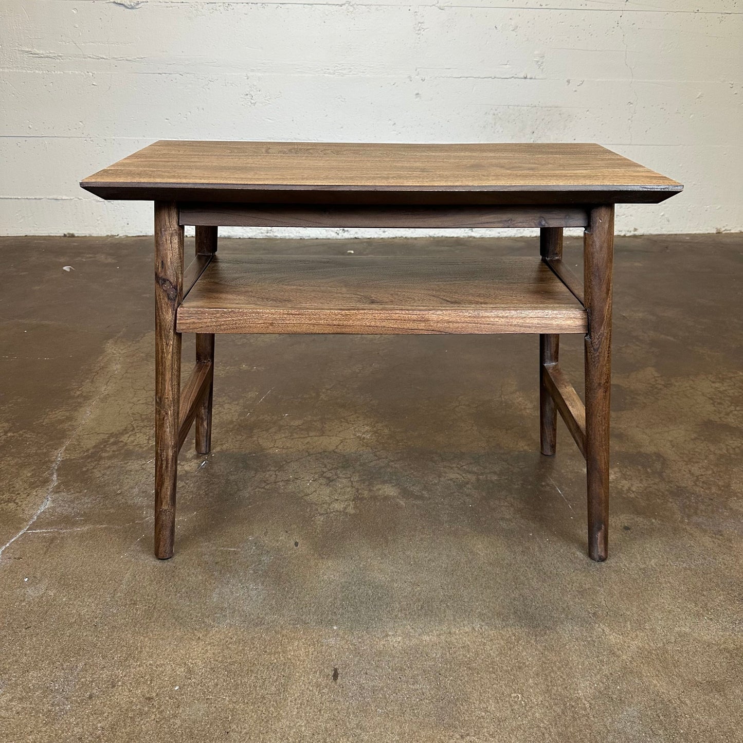 Dark Acacia Recliner Table C SIDE TABLES