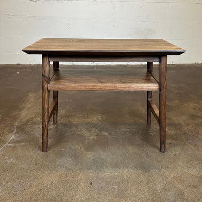 Dark Acacia Recliner Table C SIDE TABLES