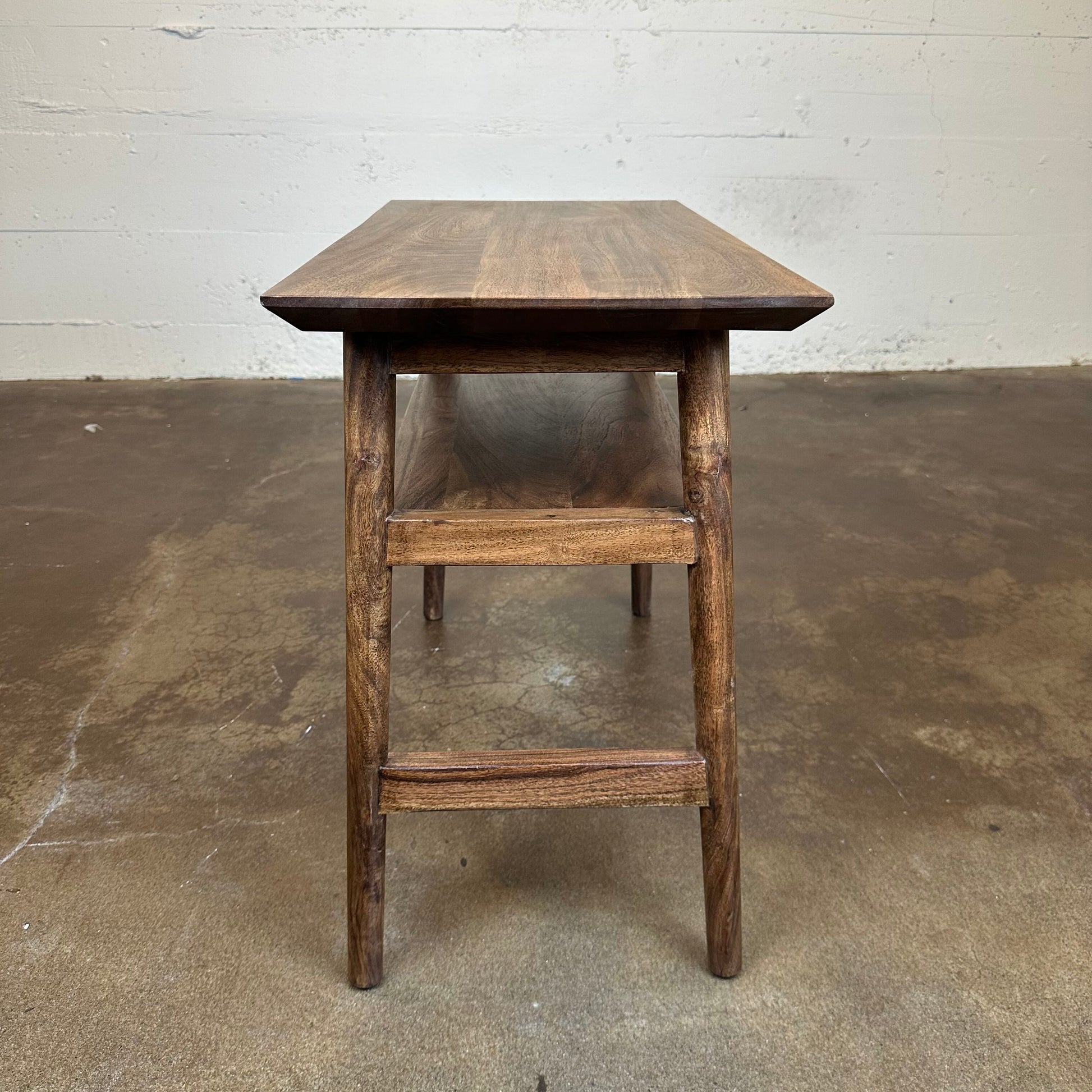 Dark Acacia Recliner Table C SIDE TABLES