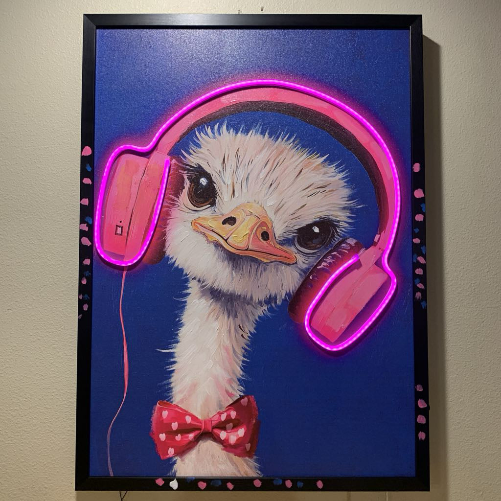 Musical Ostrich Neon