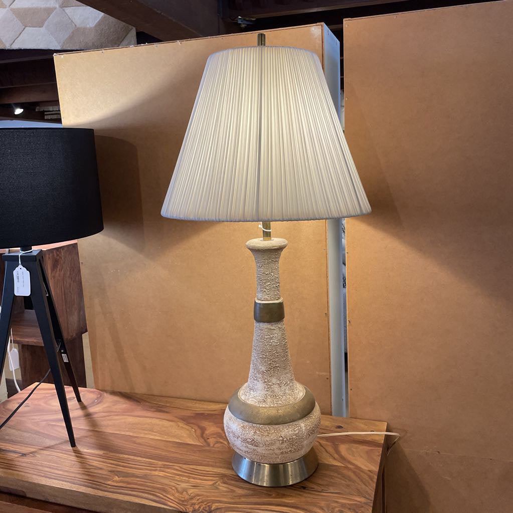 Round MC Beige Rough Texture Lamp LAMPS
