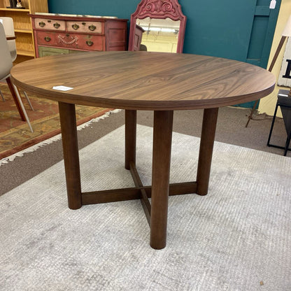 Walnut Round Dining Table