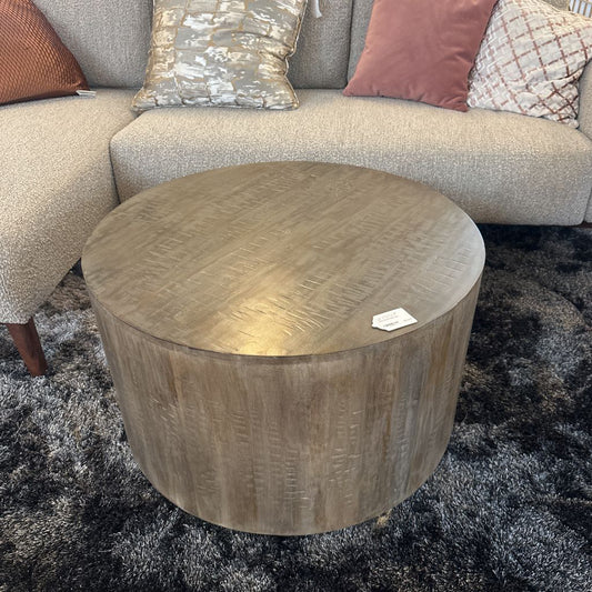 Drum Coffee Table Gray C COFFEE TABLES