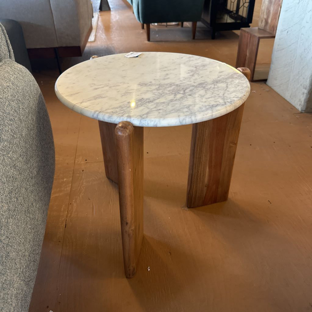 Marble Top End Table