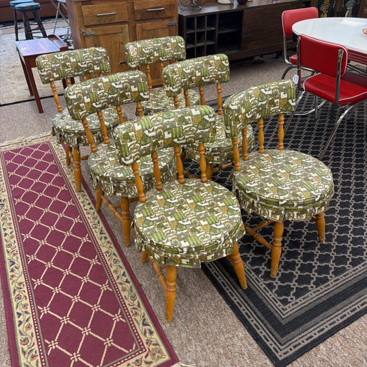 Vintage Vinyl Skirt Dining Chair