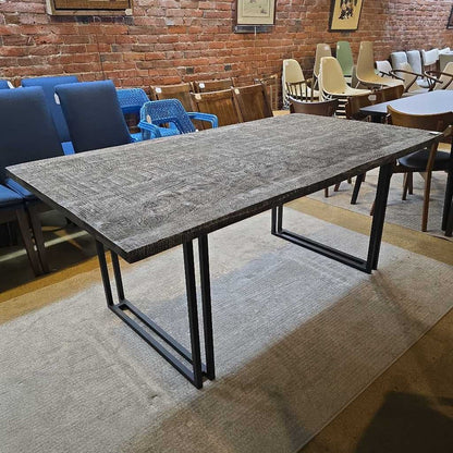 Gray Live Edge Dining Table C DINING TABLES