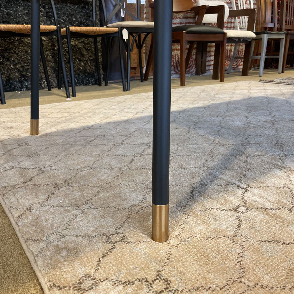 Wood and Black Metal Dining Tbl C DINING TABLES