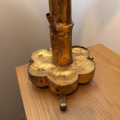 Gold Palm Tree Short Floor Lamp