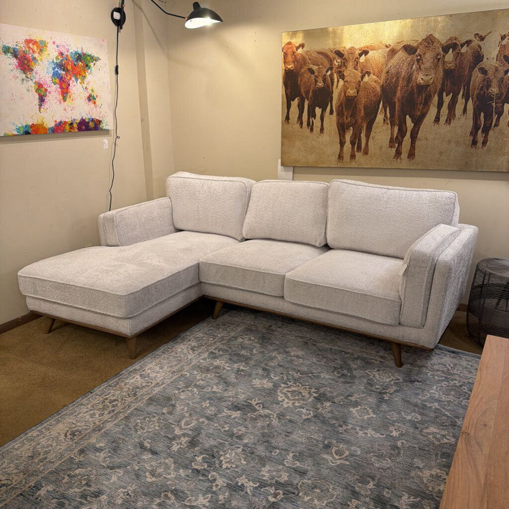 Alpine White LAF Chaise Sect