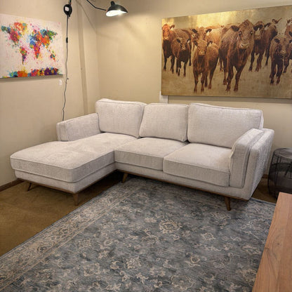 Alpine White LAF Chaise Sect