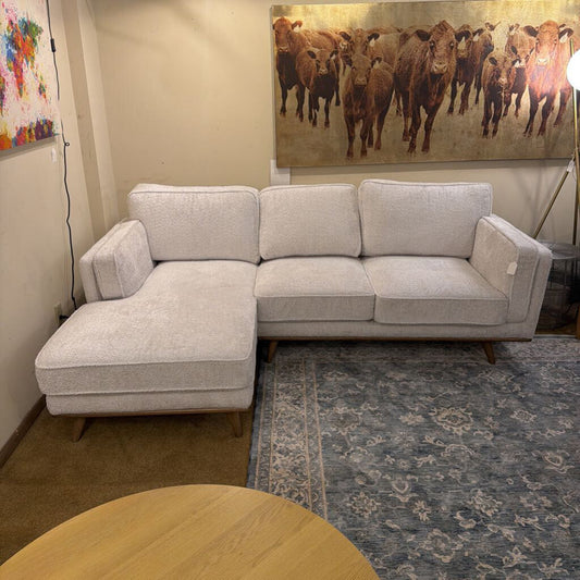 Alpine White LAF Chaise Sect