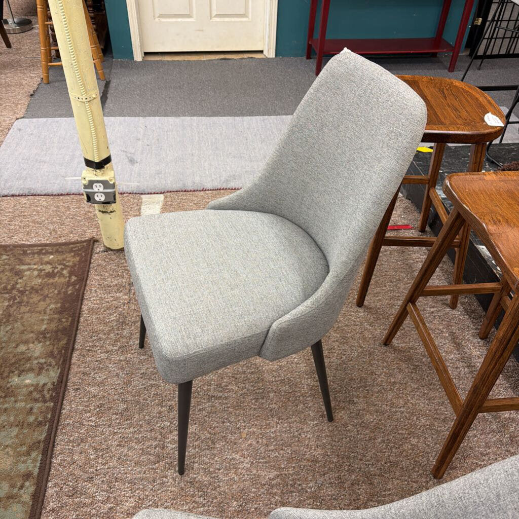 Grey Slim Leg Mod Dining Chair