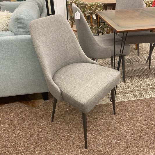 Grey Slim Leg Mod Dining Chair