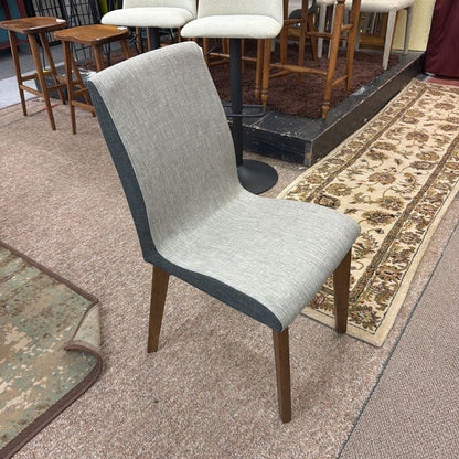 Two-Tone Fabric Dining Chair