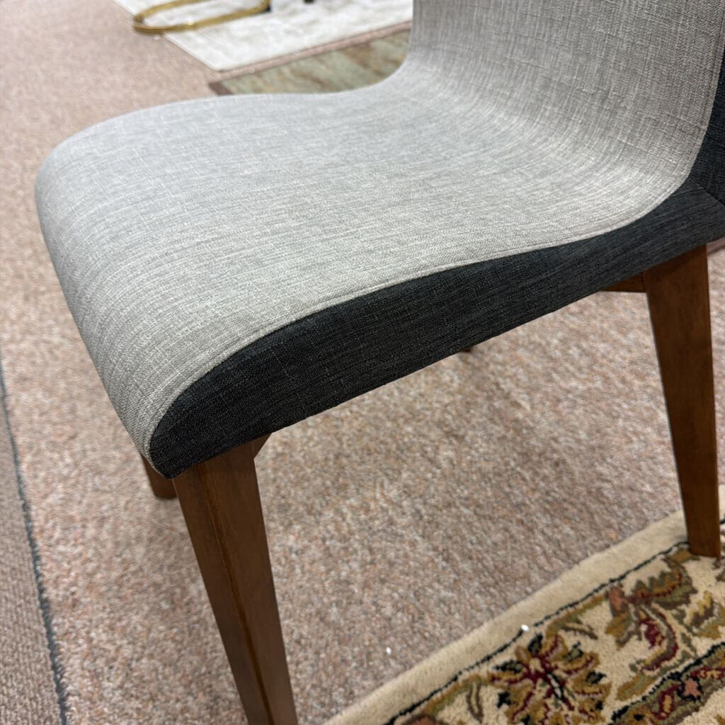Two-Tone Fabric Dining Chair