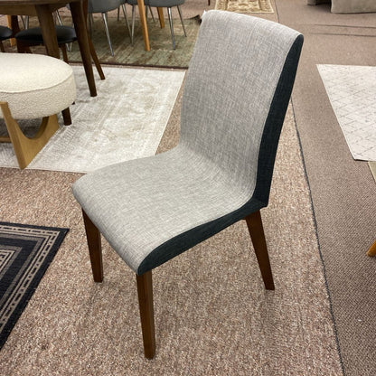 Two-Tone Fabric Dining Chair
