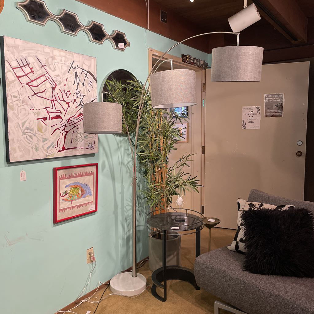 Steel 3-arm Arc Lamp LAMPS