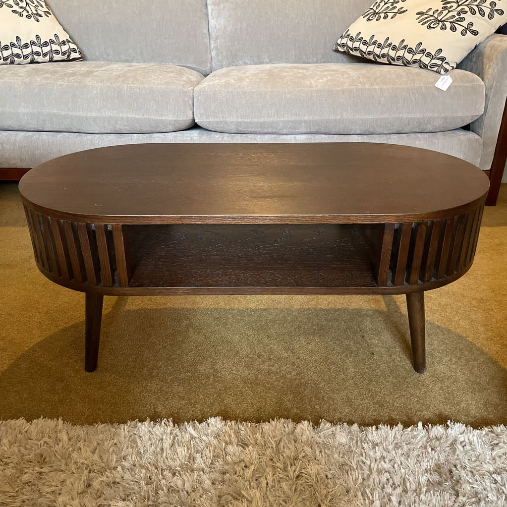 Houston Brown Oval Coffee Table C COFFEE TABLES