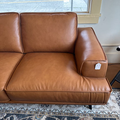 MC Style Tan Leather Sofa U SOFAS