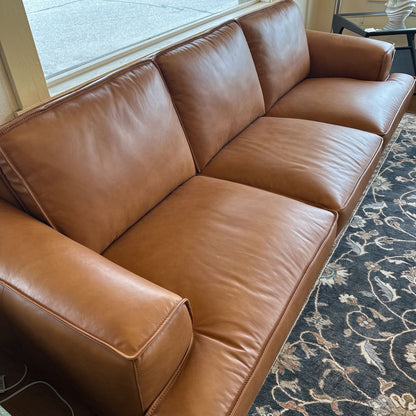 MC Style Tan Leather Sofa