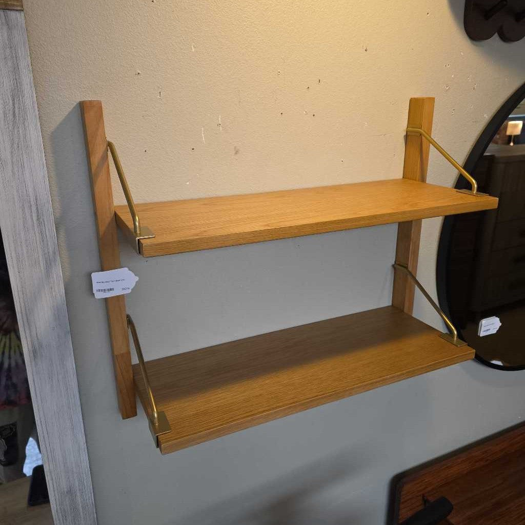 Wall Mounted Two Shelf Unit