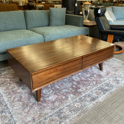 Burdell Coffee Table with Drawers
