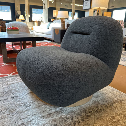 Charcoal Swivel Lounge Chair