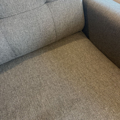 Gray fabric texture on a sofa