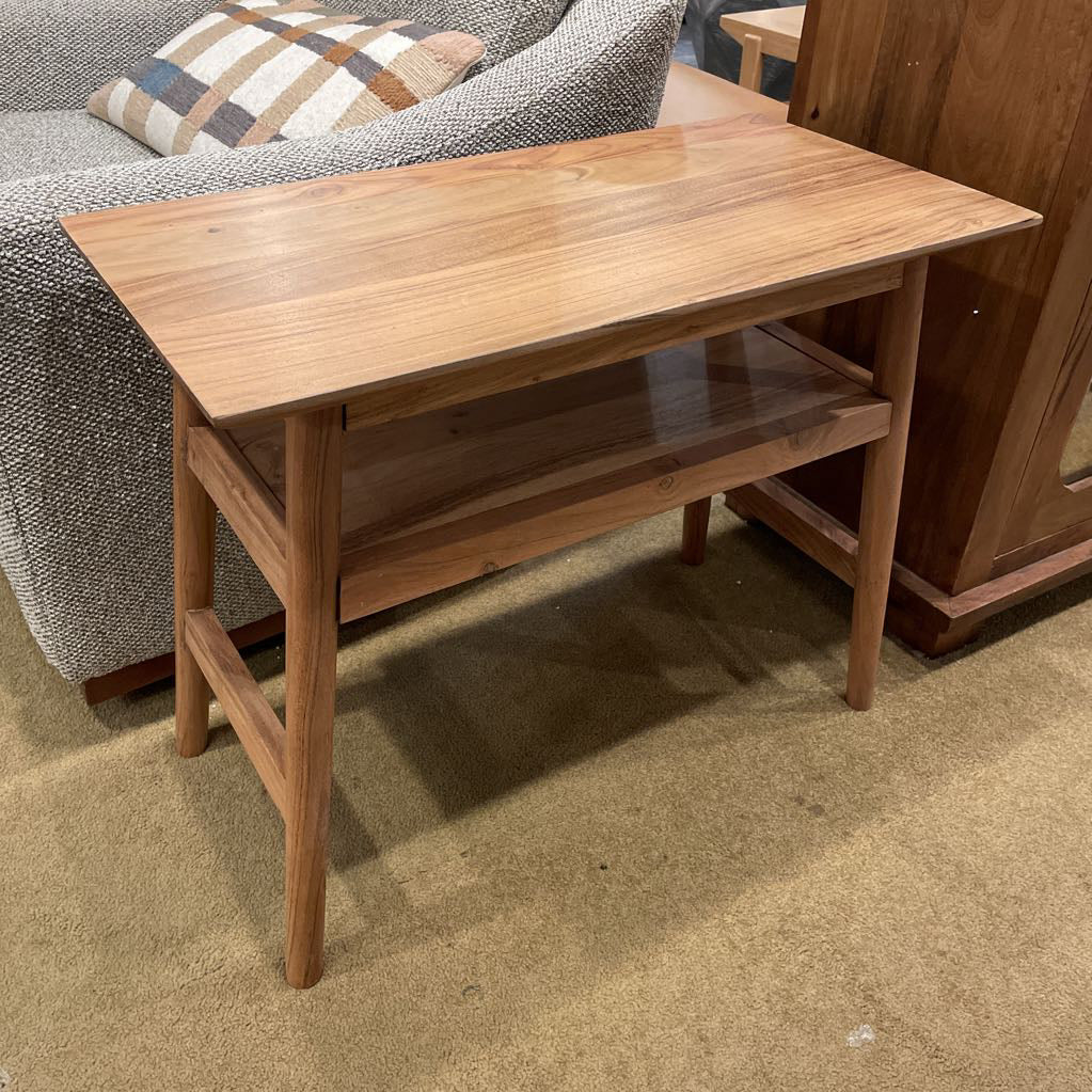 Natural Acacia Recliner Table C SIDE TABLES