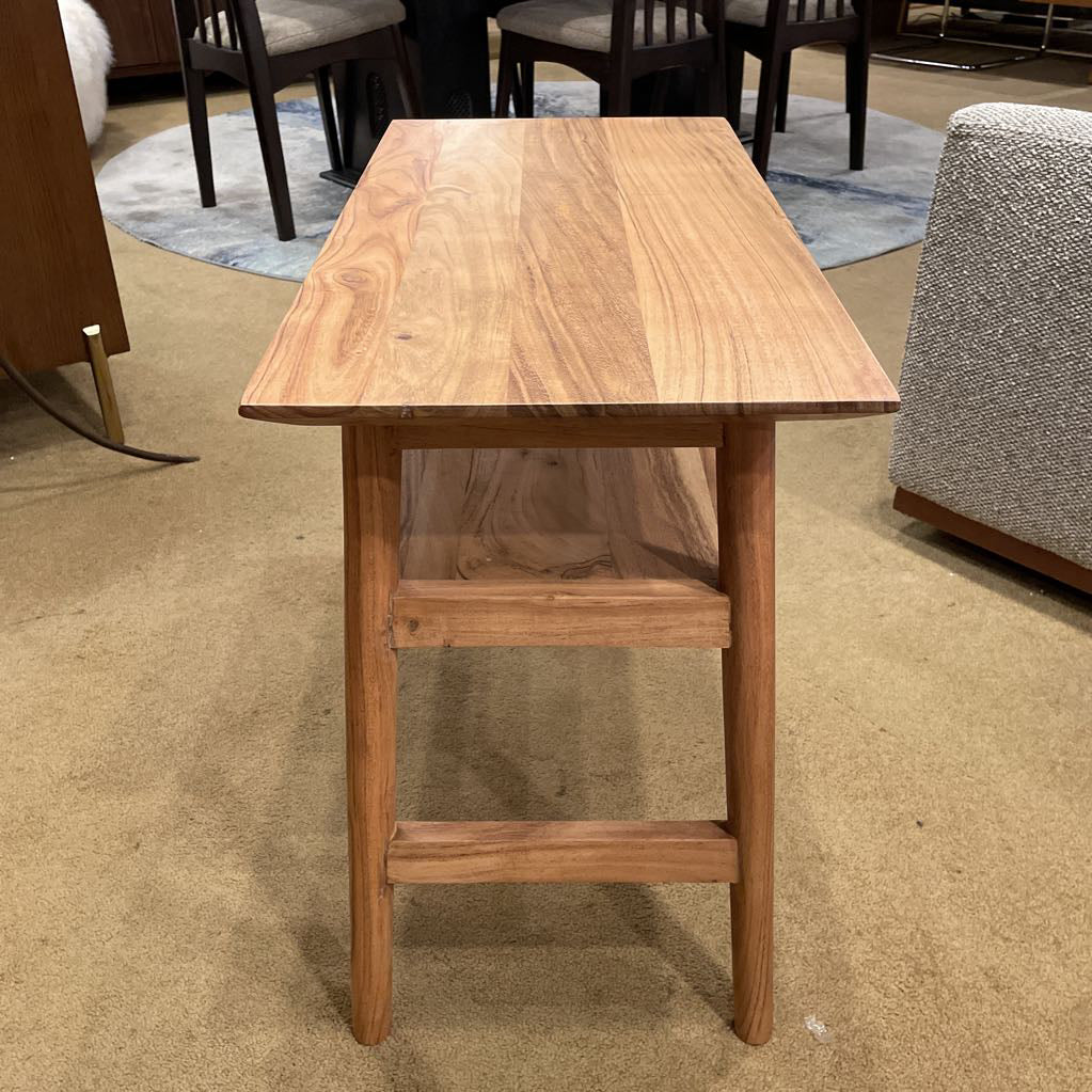 Natural Acacia Recliner Table C SIDE TABLES