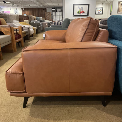 MC Style Tan Leather Loveseat U LOVESEATS
