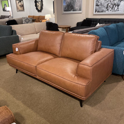 MC Style Tan Leather Loveseat U LOVESEATS