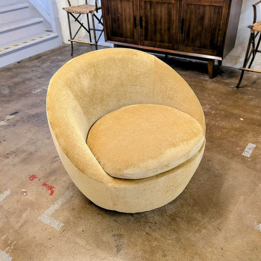 Yellow Storage Swivel Chair