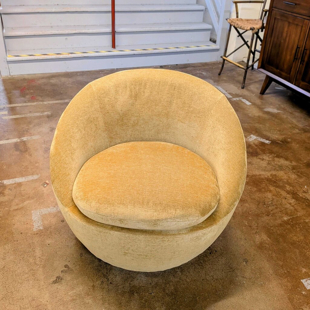Yellow Storage Swivel Chair