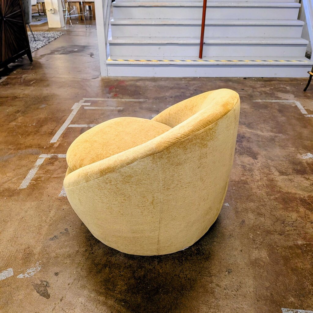 Yellow Storage Swivel Chair